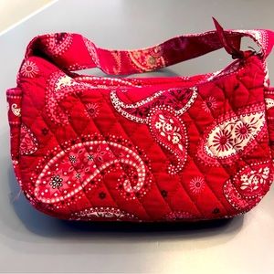 Vera Bradley small red paisley bag